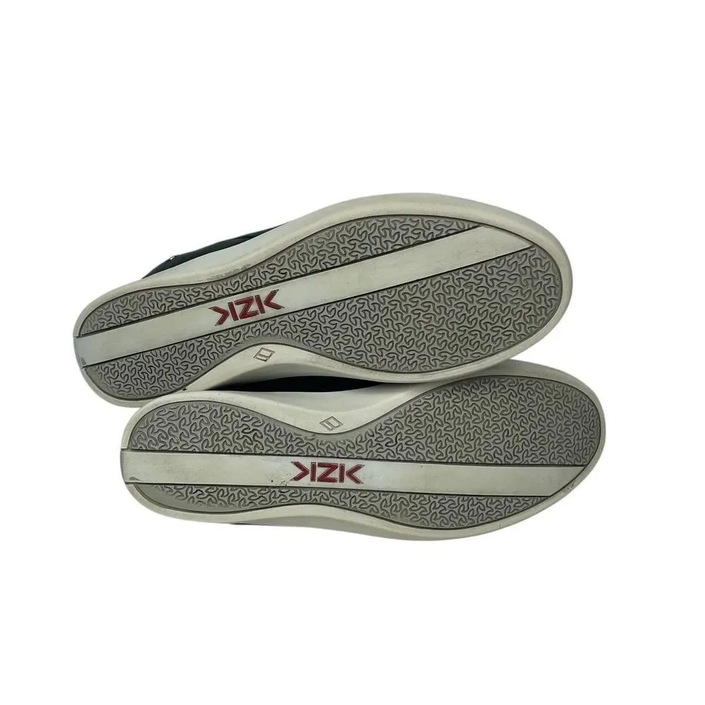 Kizik Black Leather Hands Free Slip On Shoes Sneaker Women 8.5 W ~ Wide Comfort